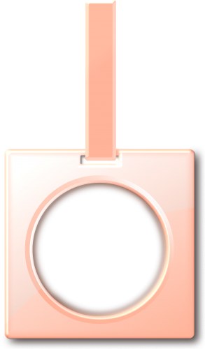 Porte clé en entier-orange